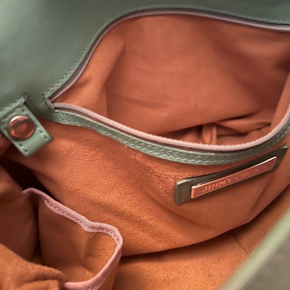 Jimmy Choo Turquoise Tulita Satchel Top Handle W/ Boho West Hardware--& Dust Bag - Picture 12 of 14